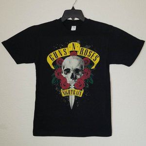 New "Guns N Roses Nightrain Skull" Rock T-Shirt Small–3XL